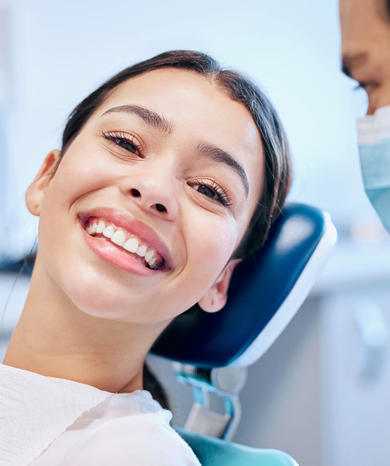 Smiling patient at Atlas Dental